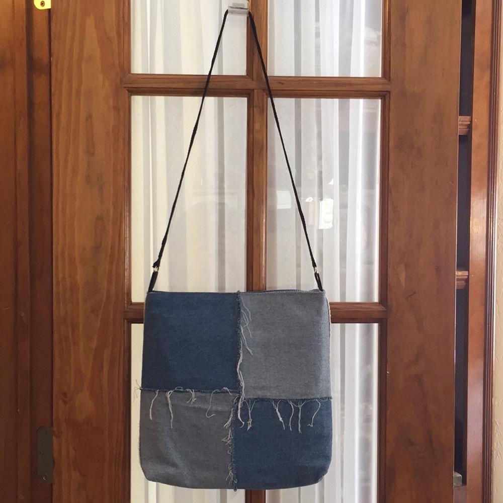 Denim Patchwork Handbag